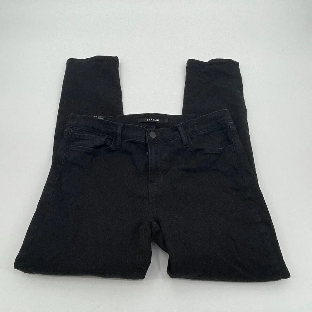 J Brand Womens Jeans 31 Skinny Leg Shadow Denim Black Casual Stretchy Comfort